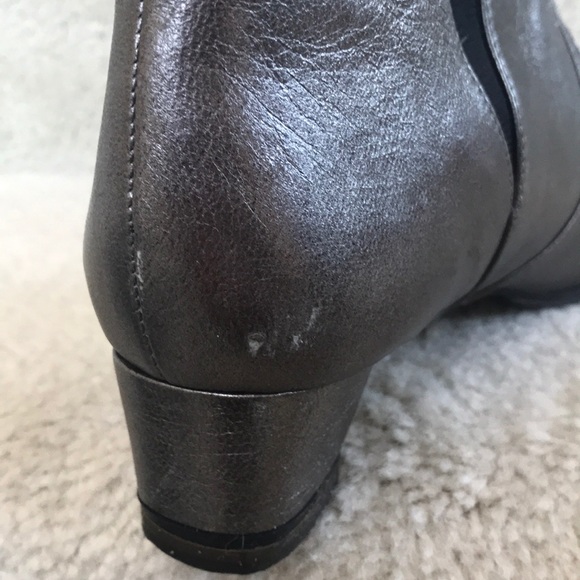 Robert Clergerie Silver Metallic Ankle Boots - Picture 13 of 16